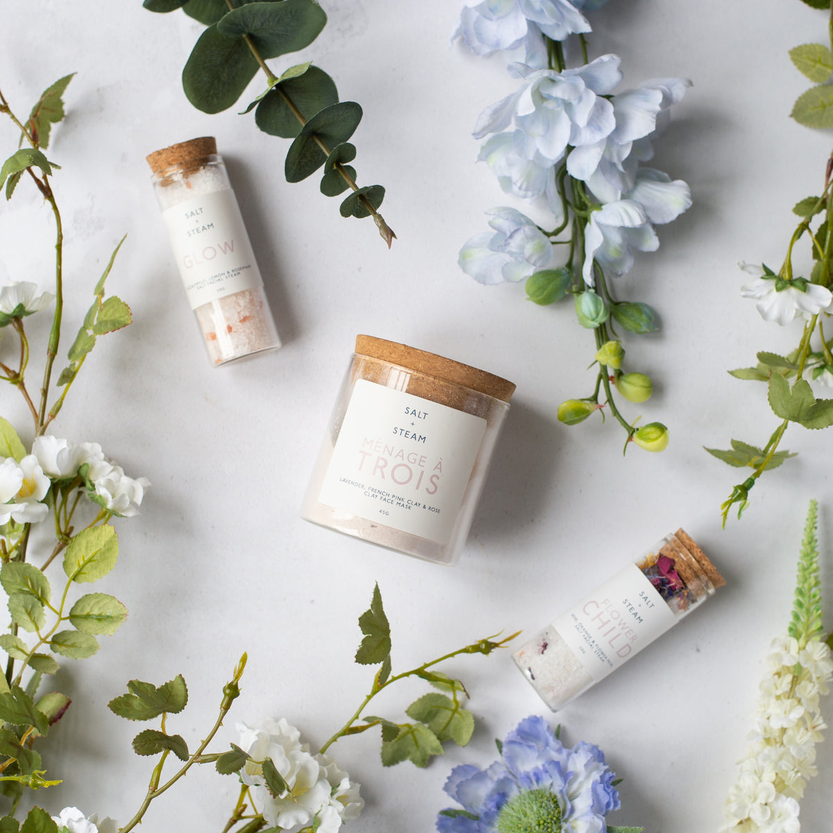 Spring Facial Skincare Set | Salt + Steam